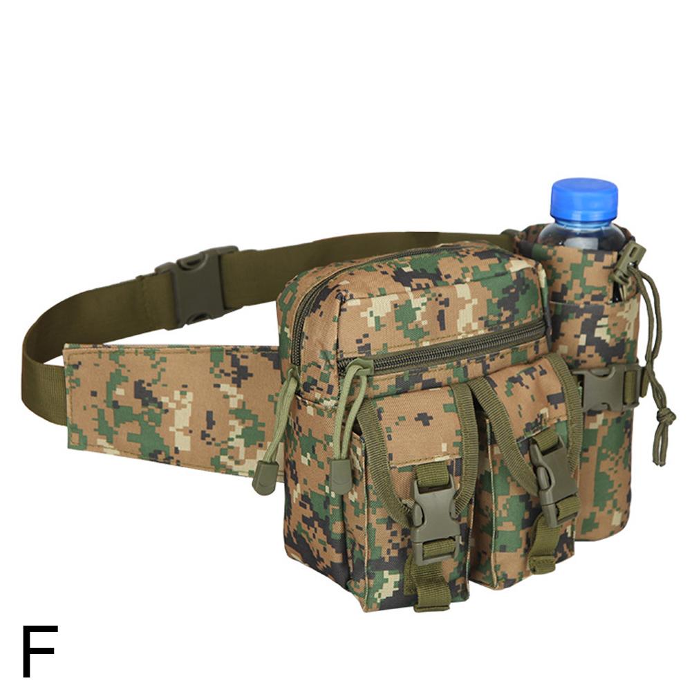 Tactical Waist Bag for Men Waterproof Nylon Chest Bag Hiking Waist Pack with Adjustable Shoulder Strap for Outdoor Camping Sport