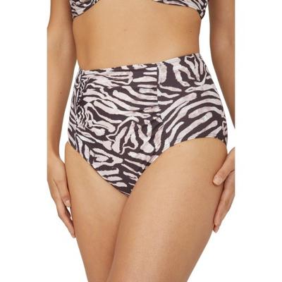Gorgeous Womens/Ladies Zebra Print High Waist Bikini Bottoms
