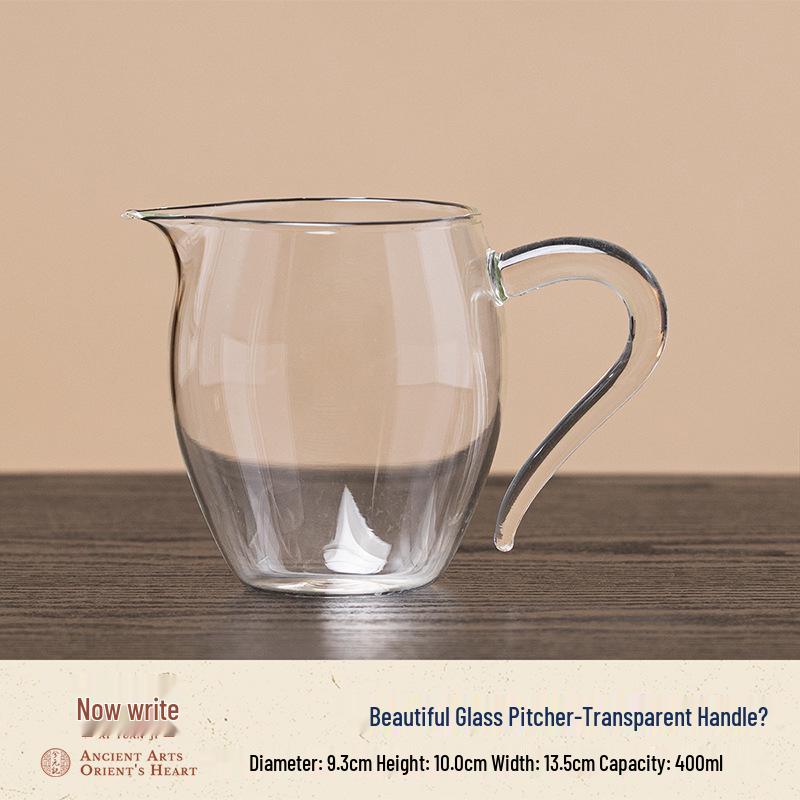 Japanese Style Gongdao Glass Tea Set with Integrated Filter and Strainer