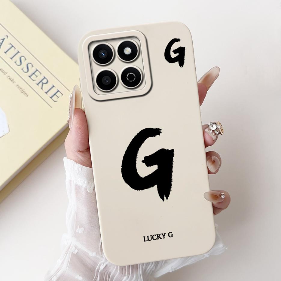 For Honor X7C Case ALT-LX2 Cute Lucky Letters Cover Shockproof Soft TPU Phone Case For Honor 200 Smart HonorX7C Back Cover Coque