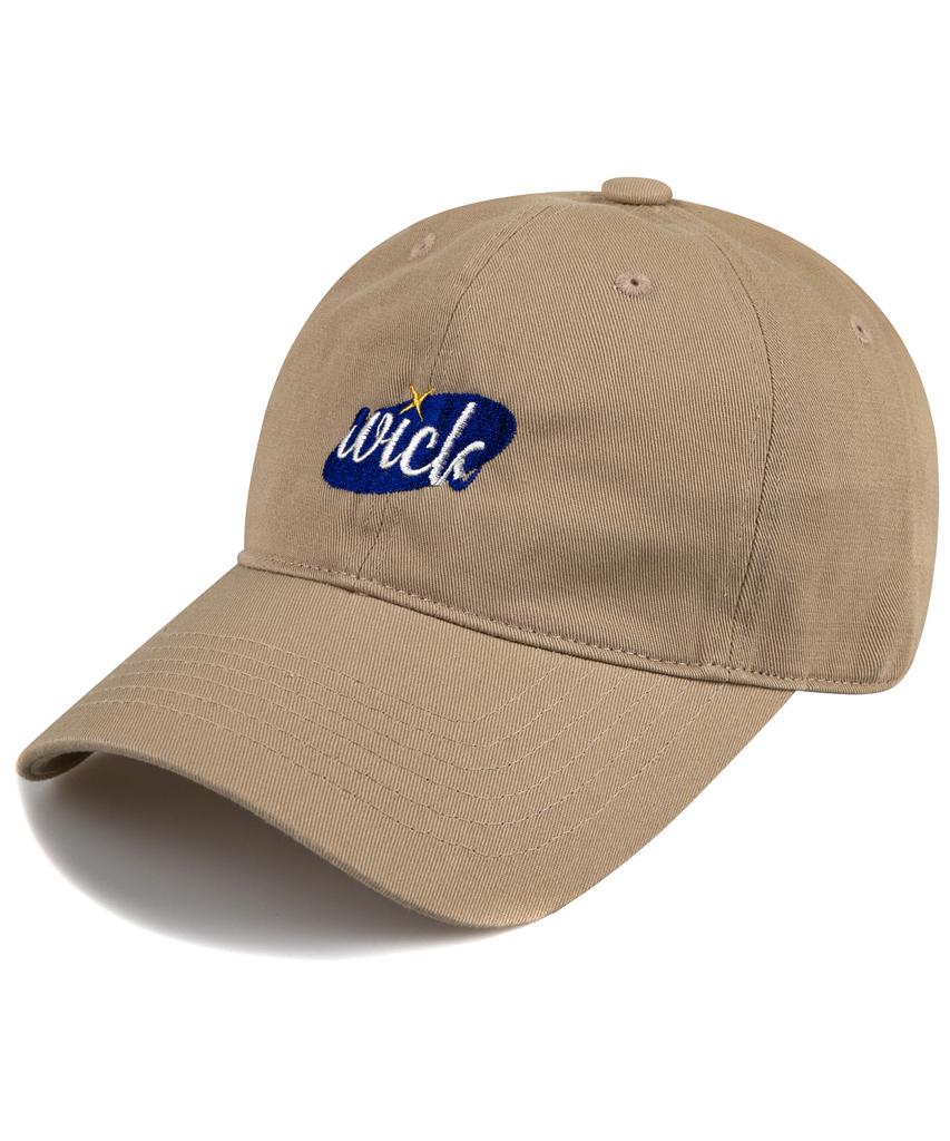 Wig W Round Star Washed Ball Cap - Dark Beige