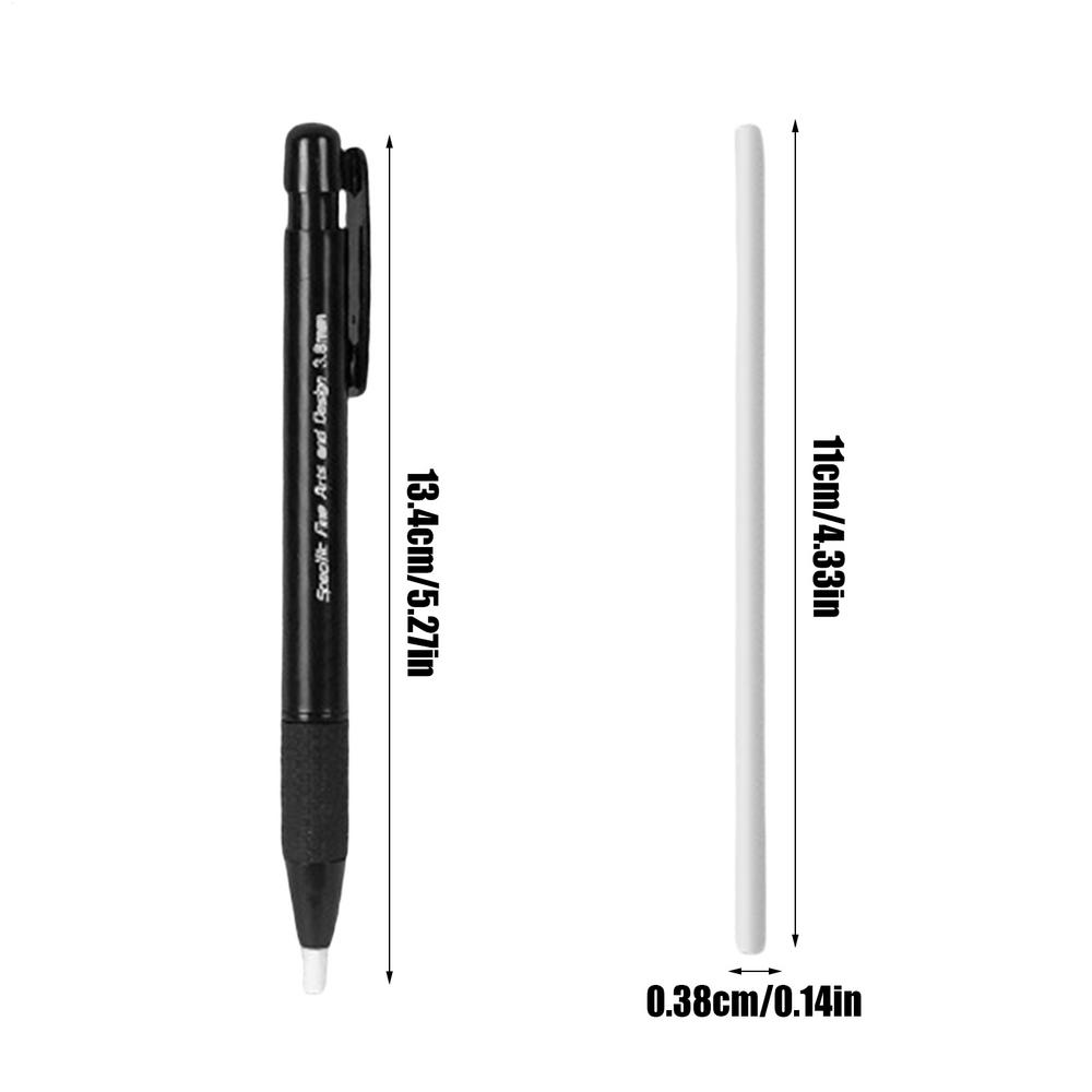 Eraser Pen Mechanical Rubber Refillable Pen SketchDrawing Press Retractable Pencil Correction Highlight Rubber Art Supplies