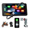 Spedal CL871 Motorcycle Smart Monitor with CarPlay and Android Auto LCD Waterproof and Bluetooth USB Power Tire Pressure Automatic Brightness TELEC
