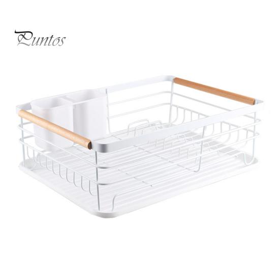 

Стойка для хранения с дренажным поддоном, полая конструкция, съемный поддон для сбора капель, высокая несущая способность, полка для хранения кастрюль и сковородок белый