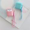 Simple Solid Color Silicone Earphone Cover for Apple AirPods 1 /1 Generation Polka Dot Short Rope Case PRO1 PRO1