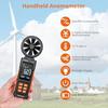 Anemômetro/Medidor de Vazão Proster com 6 Unidades de Medição: Velocidade do Vento, Volume, Força, Temperatura, Umidade, Ponto de Orvalho e Temperatura de Bulbo Úmido; CMM, CF