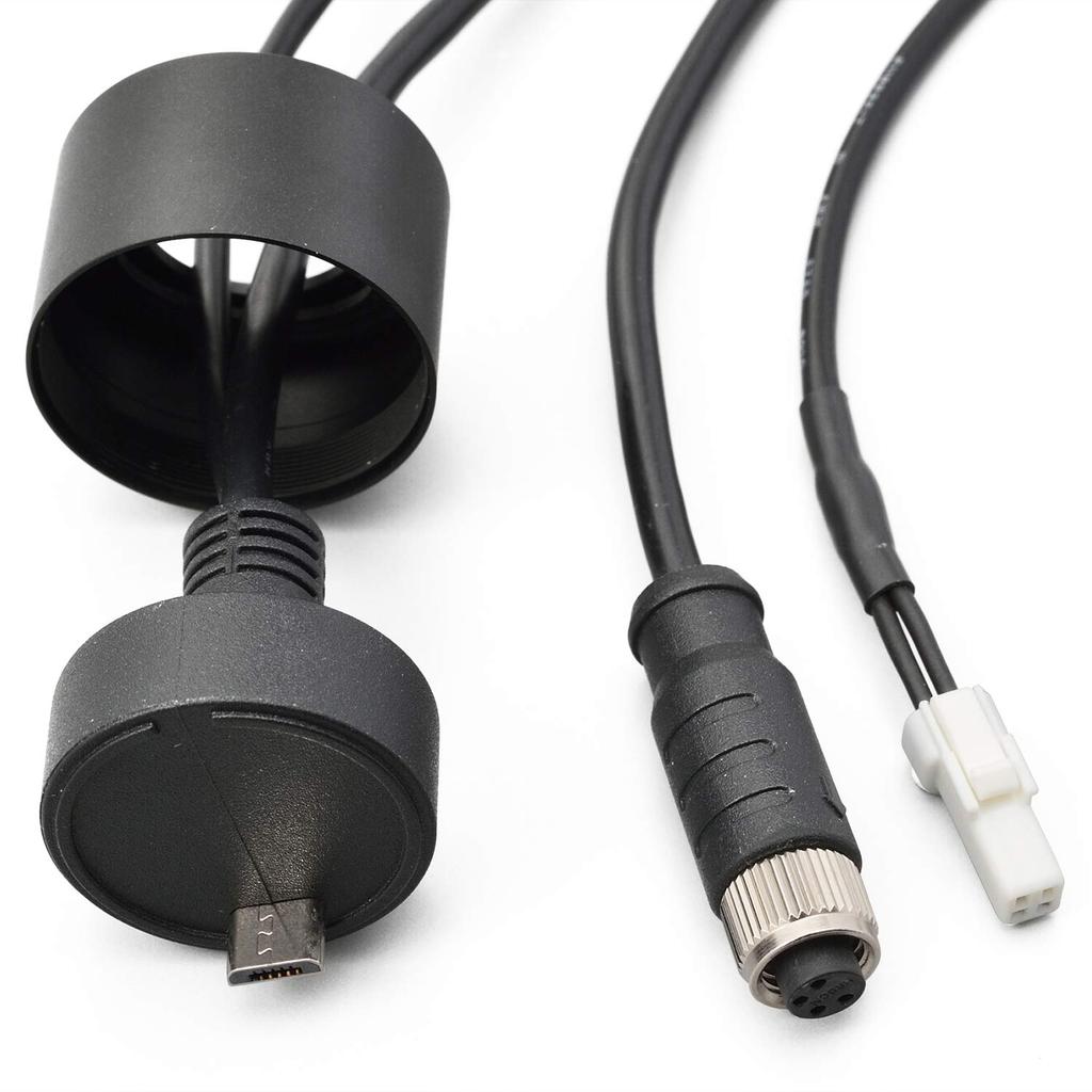 Daytona Motorcycle Dashcam M777D Replacement Power 2-in-1 Cable, Approx. 2.7m (17102)