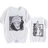 T-shirt Divertente Anime Giapponese Jujutsu Kaisen Shirt Gojo Satoru Yuji Itadori T-shirt Top Gotici Magliette Manga Tshirt Y2k Casual Top