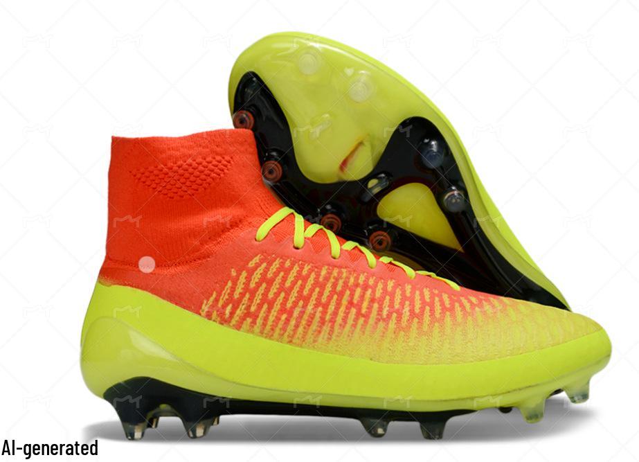 Men's Waterproof Football Shoes – Ghost Face Knit FG Cleats (Sizes 39-45) – Free Shipping Available