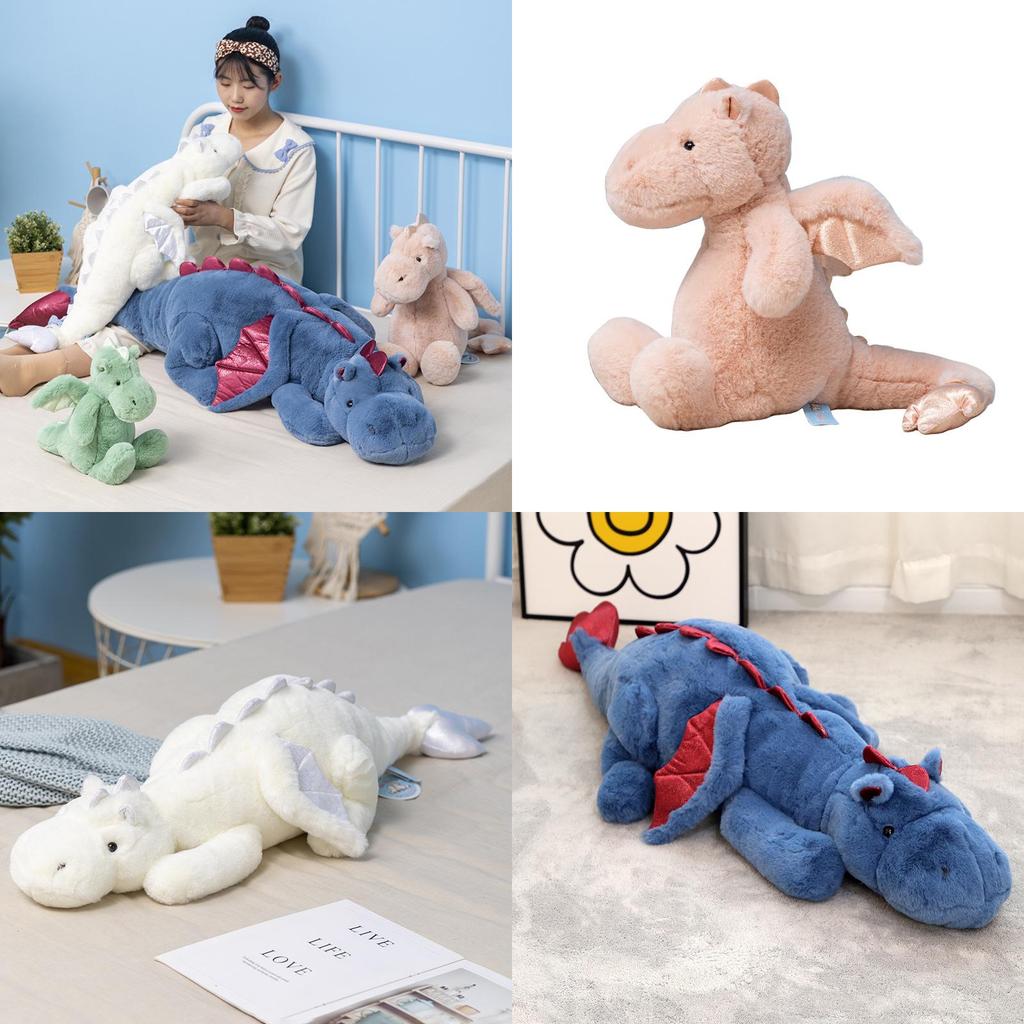 Cute Dinosaur Plush Toy Stuffed Dragon Doll Soft Baby Dragon Pillow Large For Kids