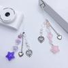 Cute Star Bead Tassels Pendant Phone Straps Lanyard Pocket Keychain Strap Backpack Charm Car Keys Decoration Chain