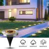 4PCS 8LED Solar Lawn Yard Led Solar Lights Buried Garden Light Waterproof Outdoor PathWay Floor Under Ground Spot Lamp