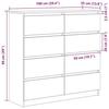 VidaXL White Buffet 100x35x99 Cm Engineered Wood, Storage Cabinet, Entryway Furniture, Accent Furniture, Furniture of 3328489