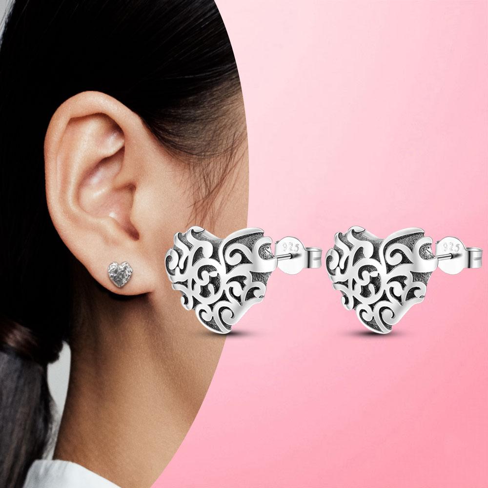 Earrings Silver 925 Earrings Geometric Stud Earrings for Women Wedding Party Korean Style Earings S925 Fine Jewelry  Trend