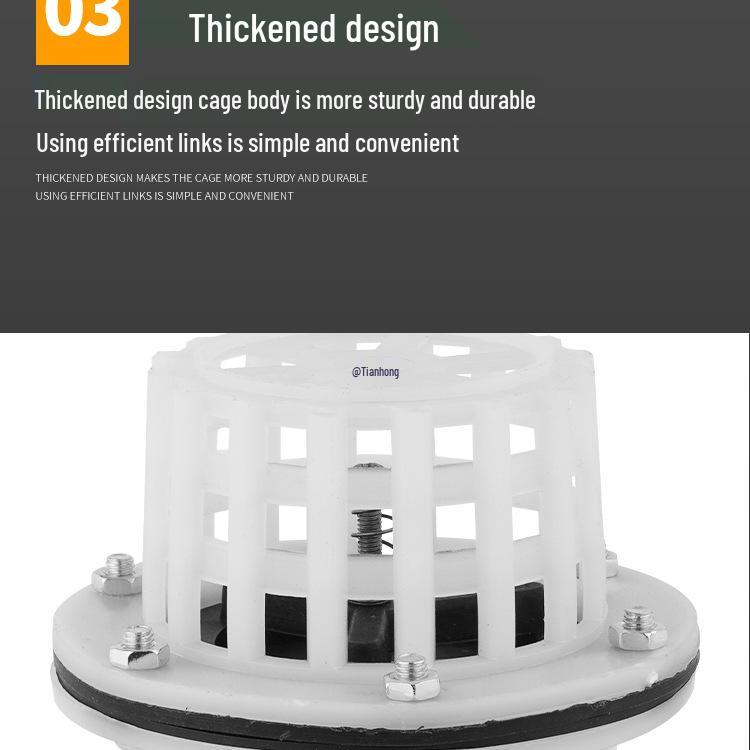 Plastic Water Pump Foot Valve with Check Valve and Filter Screen