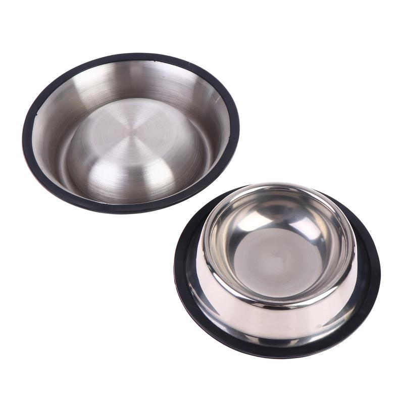 Stainless Steel Pet Dog Bowl Food Storage Container Dog Food Bowl Water Bottle Pet Bowl For Dog Cat Non-Slip Water Feeder Bowls