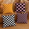 Board CCheckerboardS Cushion Cover Ultra Soft Pillowcase CloudLike Comfort Fabric with Concealed Zipper