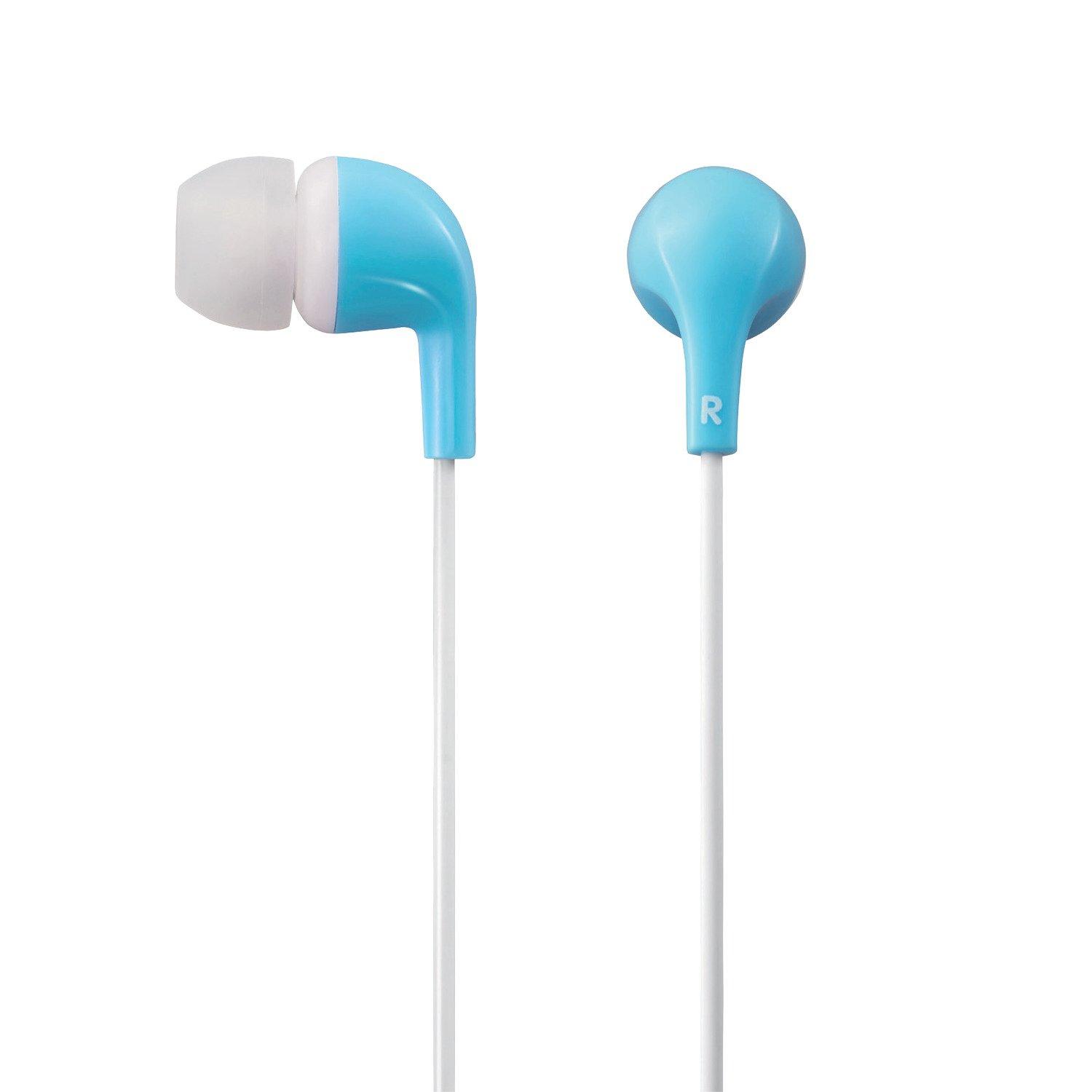 

ELECOM CN300 Stereo In-Ear Headphones, Light Blue, EHP-CN300ABU2, Delivers Well-Balanced Sound and Crisp Bass