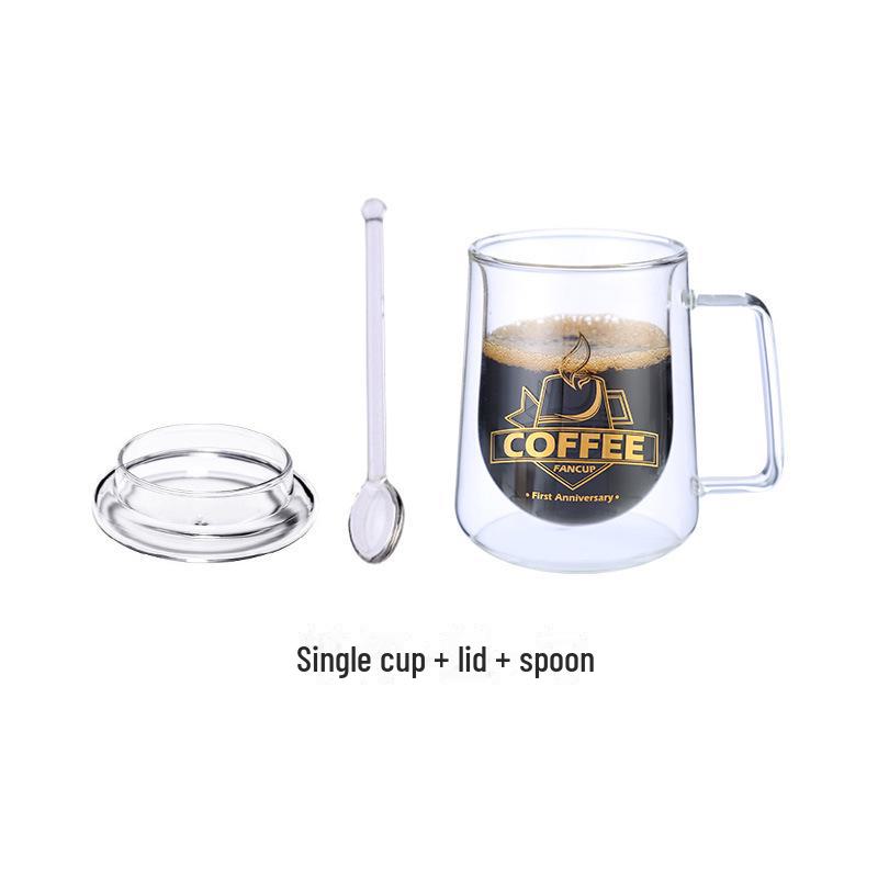 

Прозрачная двухслойная стеклянная чашка для кофе Mingshangde 100-450ml