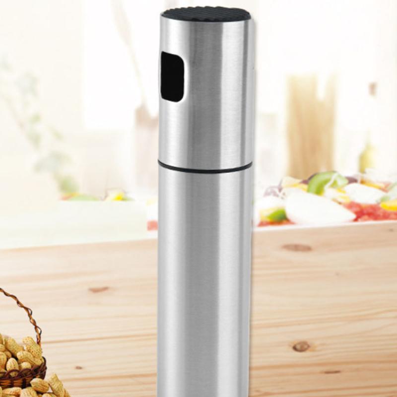 BBQ Stainless Steel Spray Bottle, Baking Olive Oil Spray Bottle, Water Pump, Barbecue Oil and Vinegar Sprayer, Kitchen Tools