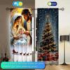 Birth Jesus Printed Curtains Christmas Decorations Bedroom Living Room Home Decoration Made Of Polyester Area Window Treatment