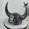 Viking Helmet with Horns for Adult, Medieval Viking Hat Halloween Cosplay