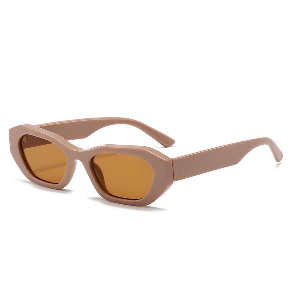 Fashion Personality Small Frame Irregular Sunglasses  Trend Personality Hip-Hop Concave Modelling Pc Sunglasses