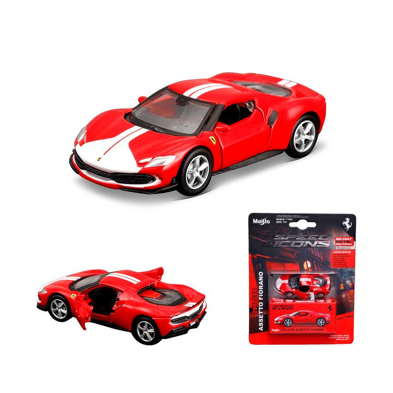 In Stock1:64 Ferrari Sp3 458 599 Enzo F12 Model Small Collection Car Alloy Model Toy Gift Scene Decoration Classic And Exquisite