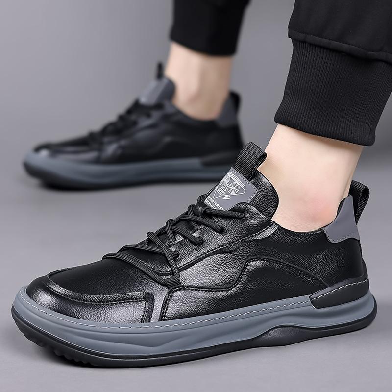 Men's Sports and Leisure Shoes 2025 Spring Trend Clown Shoes Niche Versatile Board Shoes Lace-up Casual Sports Trendy Shoes