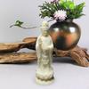 Bodhisattva Figurine Figure Table Decoration Tabletop Sculpture White Color 1.4x3.9inch Decorative