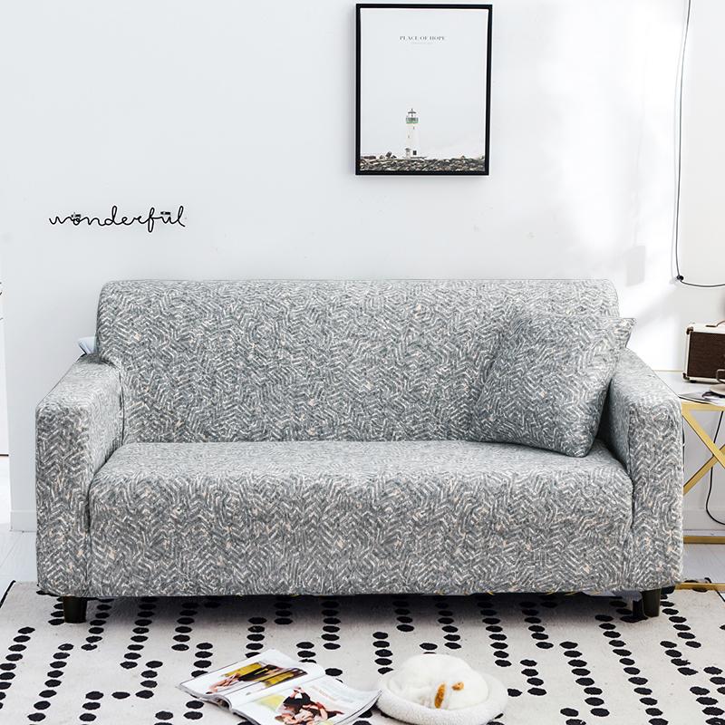 Trykt Stretch Sofatrekk Elastisk Polyester Spandex Sofatrekk, Universalt Tilpasset Sofatrekk for Sofamøbelbeskytter