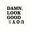 1pc Mirror Decal, Self-Affirmation Slogan Mural In 'You Look Good', Self-Adhesive Decorative Wall Art Sticker , Background Wall Decor, Home Decoration