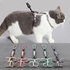 Laisse pour chat Laisse extérieure pour chat Anti-évasion Mignon Porte-chat pour chats Gilet en I Porte-poitrine pour animaux de compagnie pour voyager