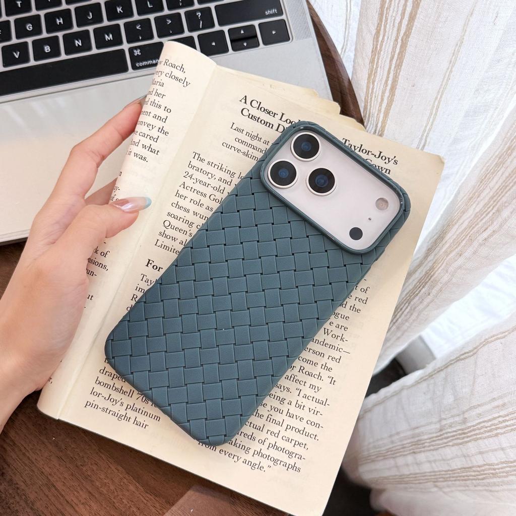 Applicable to Apple 11promax mobile phone case silicone woven pattern iPhone11/11/11 ultra-thin breathable  case