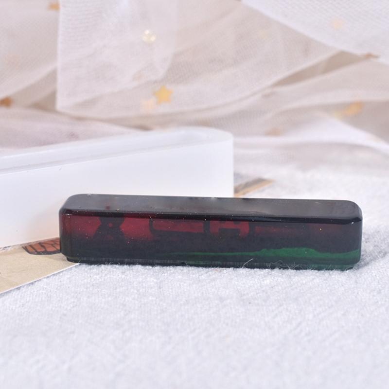 Handicrafts Earrings Eardrop Danglers Crystal Epoxy Mold Long Strip Necklace Silicone Mold Keychain Pendant Casting Mold