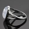 S925 Silver Ring Natural Moonstone Jewelry Rings Gemstone Vintage Jewelry for Women Men Girls Gift Luxury