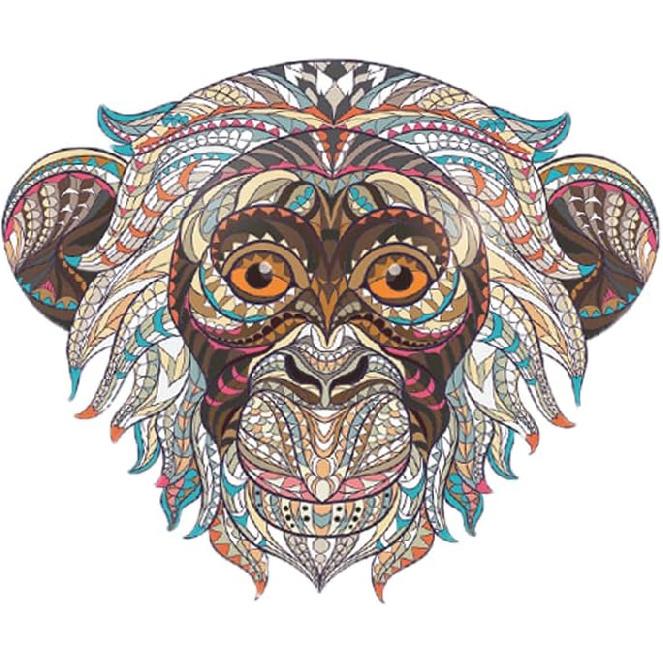 Lion Pattern Glass Stickers Transparent, Horse Eagle Church Pattern Car Stickers (Butterflies) Monkey