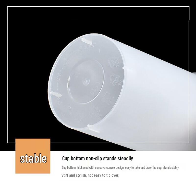 Pabei 700ml Frosted Plastic Milk Tea Cups