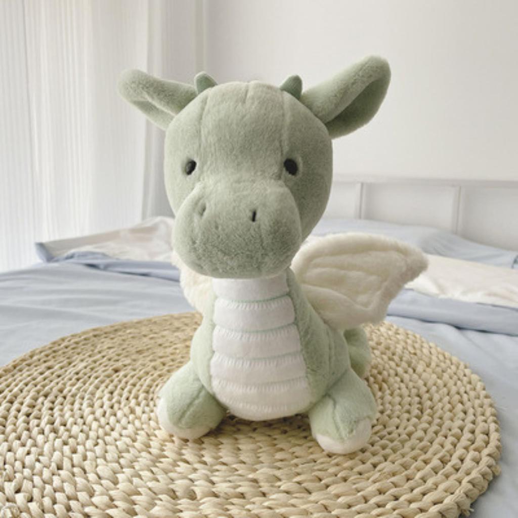 Puszysty pluszowy smok idealny do wnętrza, kojący i uroczy, duży, zabawka, 40cm, dekoracja, prezenty, więcej.