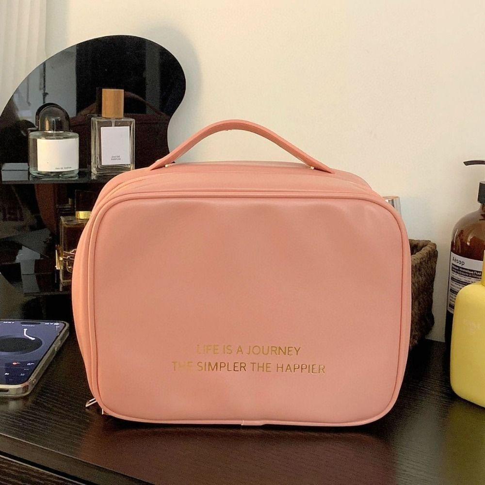 Portable Cosmetic Bag Large Capacity Toiletry Bag Fashion Makeup Bag  Women