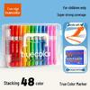 Washable Soft-Tip Acrylic Markers – Blendable, Non-Bleeding, Perfect for Student Art & Painting, Includes Paint Brushes.