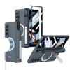 For For Samsung Galaxy Z Fold 7 6 5 4 3 5G Case Magsafe Wireless Charging Magnetic Hinge Pen Holder Stand Screen Protect Film Cover