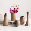 Chinese Retro Zen Ceramic Mini Vase for Green Plants and Flowers - Living Room Decoration Ornament