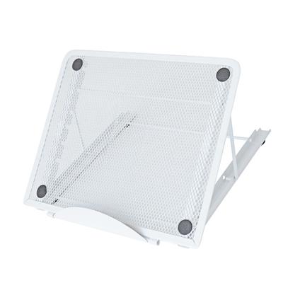 Tablet Stand Laptop Holder Firm Support Heat Dissipation Adjustable for Home Office White