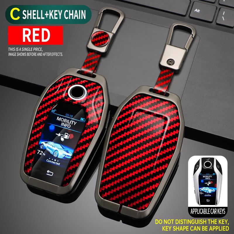 Metal Protective Case for BMW 7 Series LCD Key, X5 Remote, and 6GT Smart Touchscreen