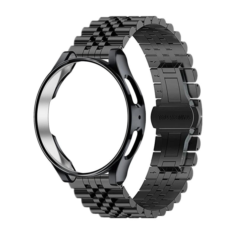 Strap+Case for Samsung Galaxy Watch 4 5 Pro 6 7 44mm 40mm 45mm Stainless Steel Bracelet Galaxy Watch 3 45mm 41mm 4 6 Classic