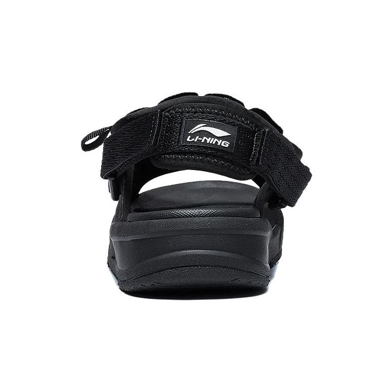 Li Ning Storm 1.0 Comfortable Casual Breathable Lightweight Kids Sandals Kids Sandals Black YKUT012-3