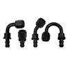 8Pcs AN4 AN6 AN8 AN10 AN12 Push-on Hose End Fittings Fuel Oil Cooler Hose Fitting 0 45 90 180 Degree Reusable Connection Adapter