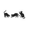 Black Cat Themed PVC Wall Sticker for Halloween Season Decoration On Flat Surfaces Like Painted Walls and Mirrors