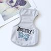 Pet Vest Round Neck Breathable Letter Soft Comfortable Cat Dog Print Pet Sleeveless Pullover